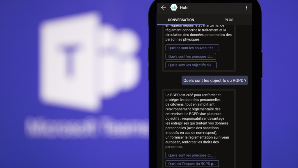 Comment s’intègre le metabot Hubi.ai dans Microsoft Teams ?