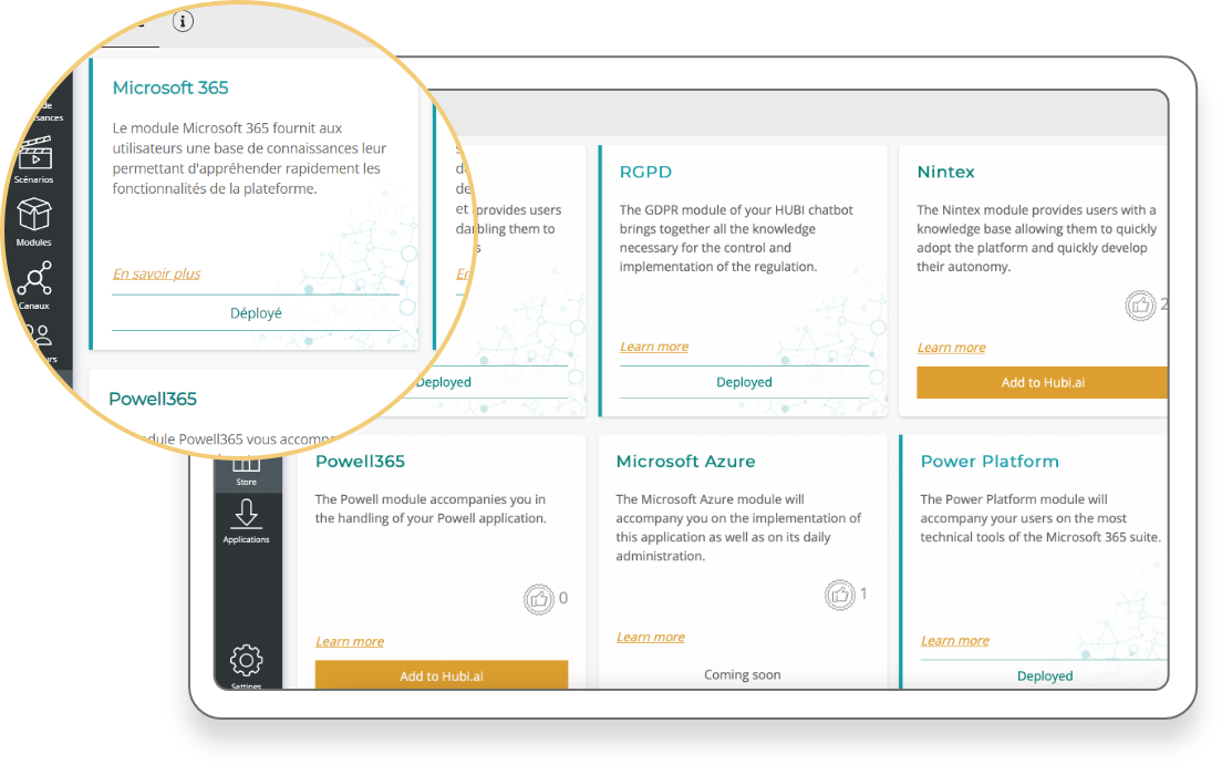 Contextualisation des modules