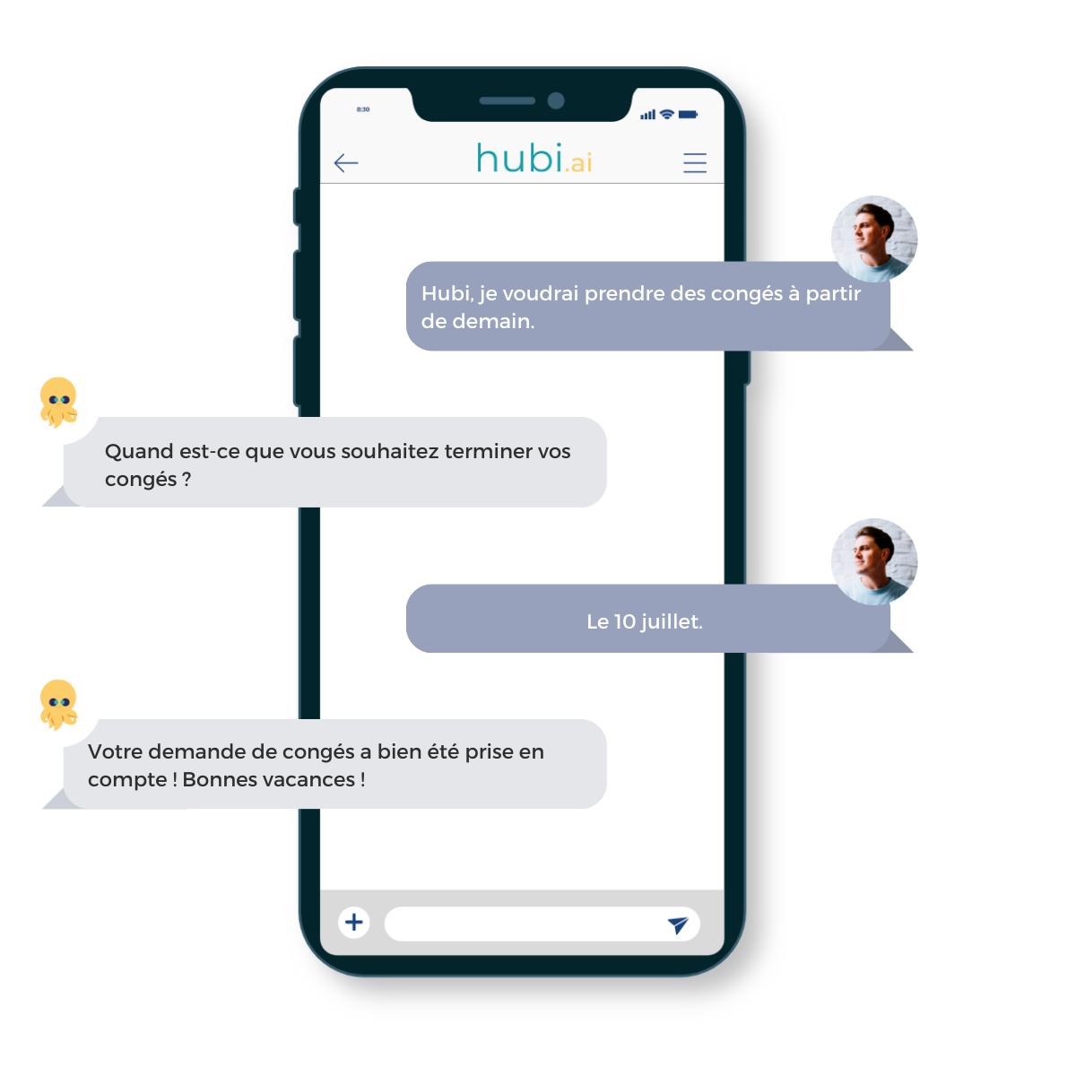 Hubi.ai, prise de congés Hubi.ai, prise de congés